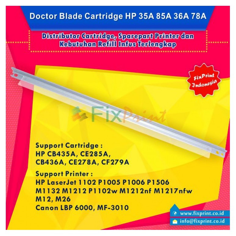 Doctor Blade Cartridge HP 79A CF279A 35A CB435A 85A CE285A 36A CB436A 78A CE278A