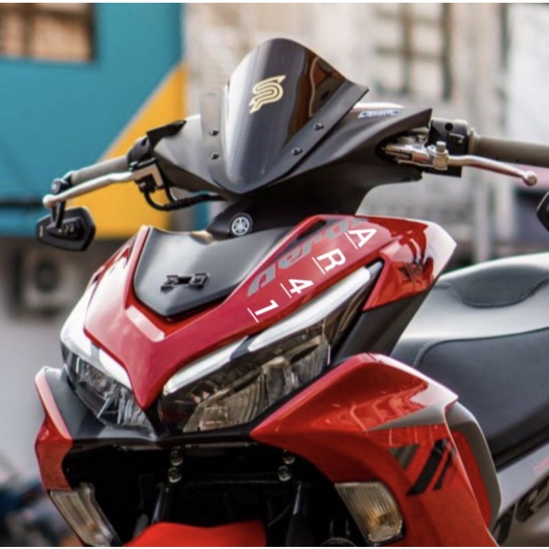 Winshield aerox jenong tinggi, visor aerox, winshield aerox new, Visor aerox new smoke bening