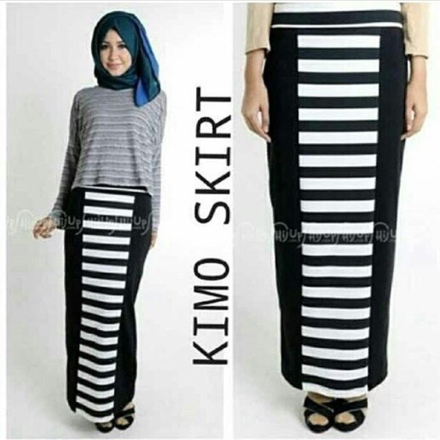 ROK STRIPE KIMO SKIRT