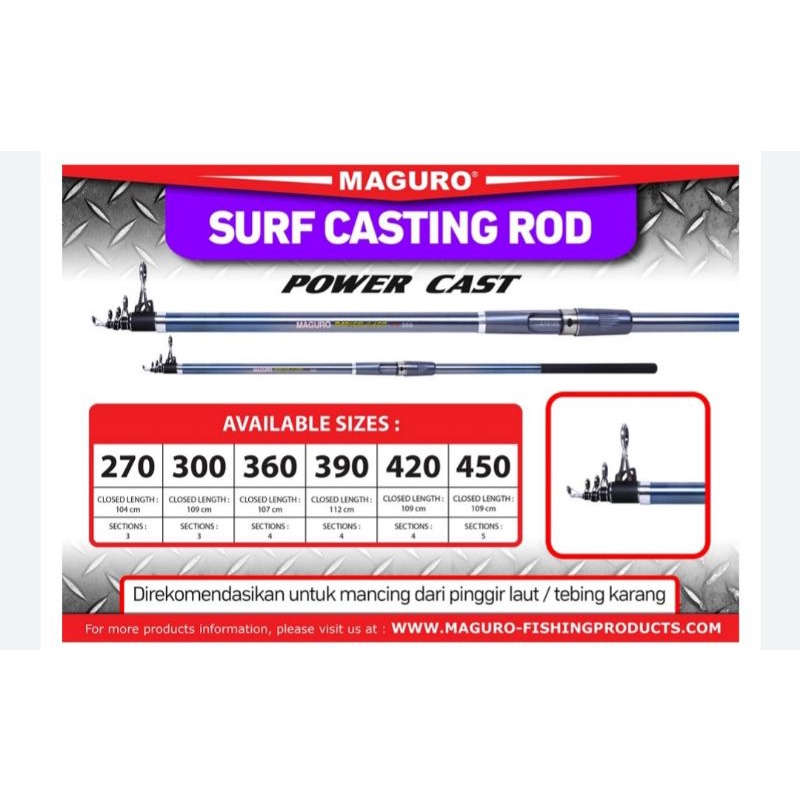 SURF CASTING ROD MAGURO POWER CAST