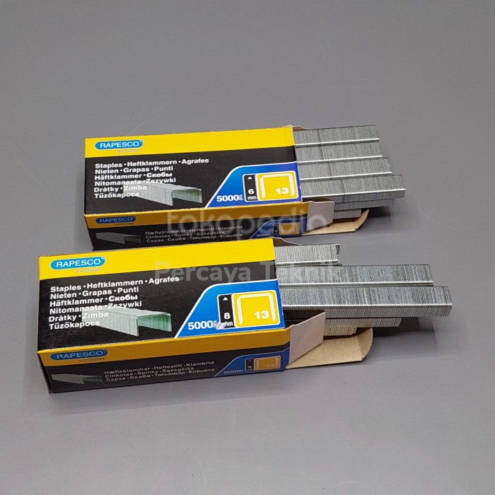 

Paku Staples Rapesco 6mm 8mm Anak Hekter Tembak Refill Rapesco
