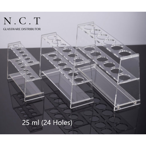 

Plexiglass / Acrylic Colometric Tube Holder 25 ml (24 Holes)