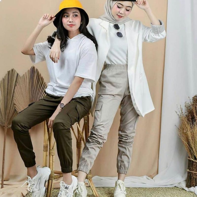 BAGGY PANTS CARGO  JOGER/CELANA PANJANG/CELANA JOGER WANITA