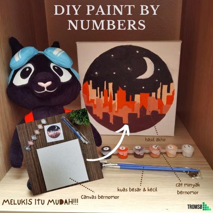 

Tromso DIY Paint by Number KIT 20 X 20 (Painting by Number)