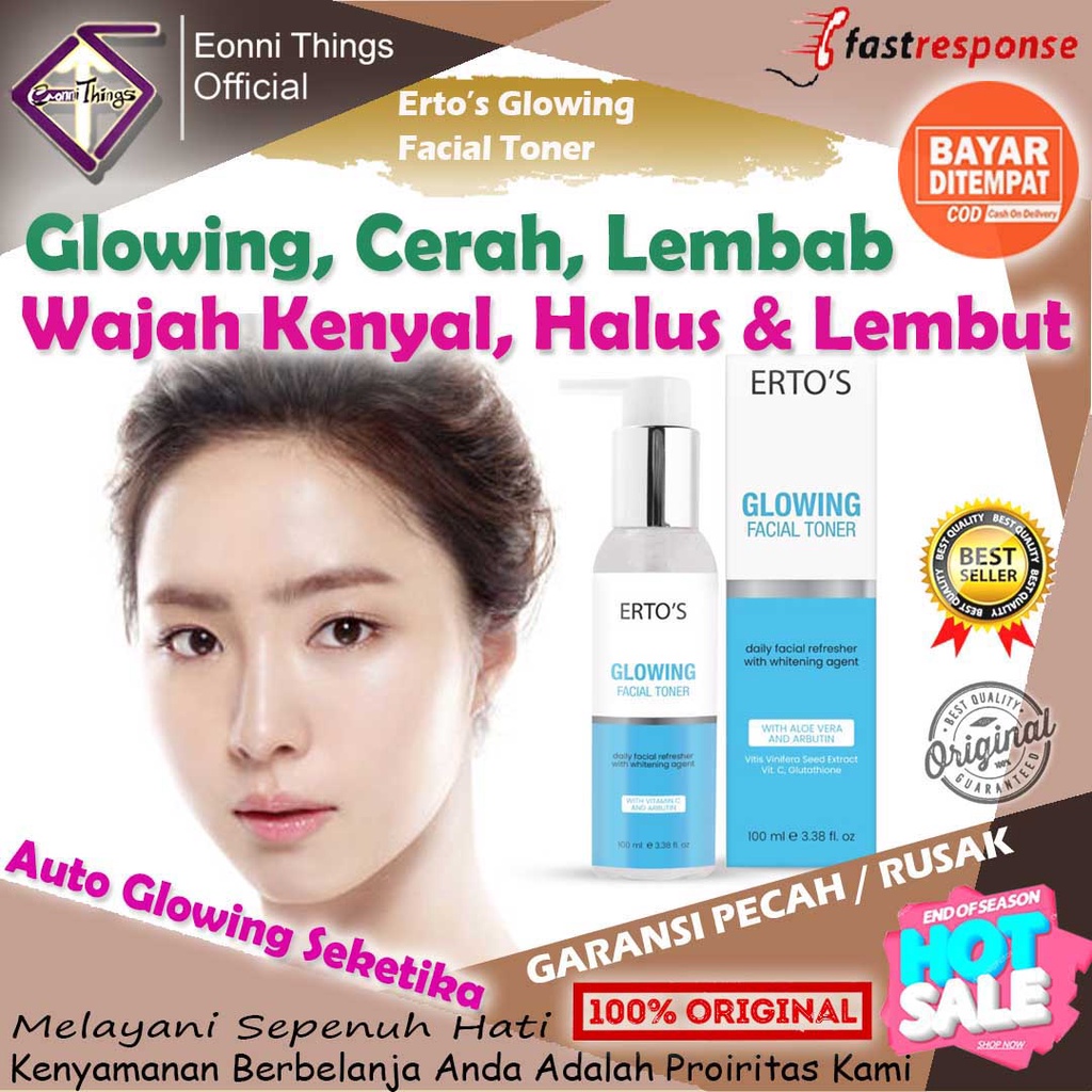 Toner Wajah Muka Skincare Scincare Skin Skincer Care Glowing Membersihkan Pencerah Mencerahkan Pemut