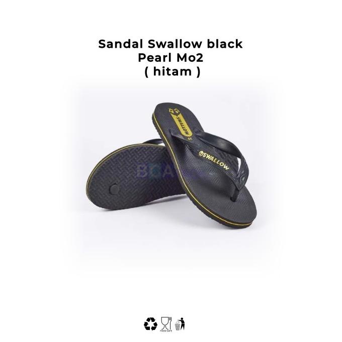 Jual Sandal Swallow Black Pearl Mo2 ( Hitam ) - Sandal Jepit Karet ...