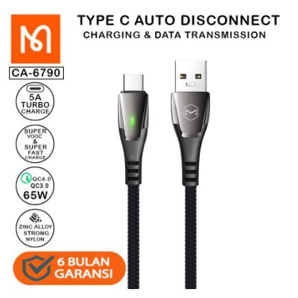 MCDODO CA-6790 KABEL CHARGER USB TYPE C AUTO POWER OFF SUPER CHARGE 5A