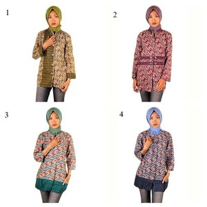 Blus Batik I Blouse Batik I Blus Kerja Wanita Batik Dewina