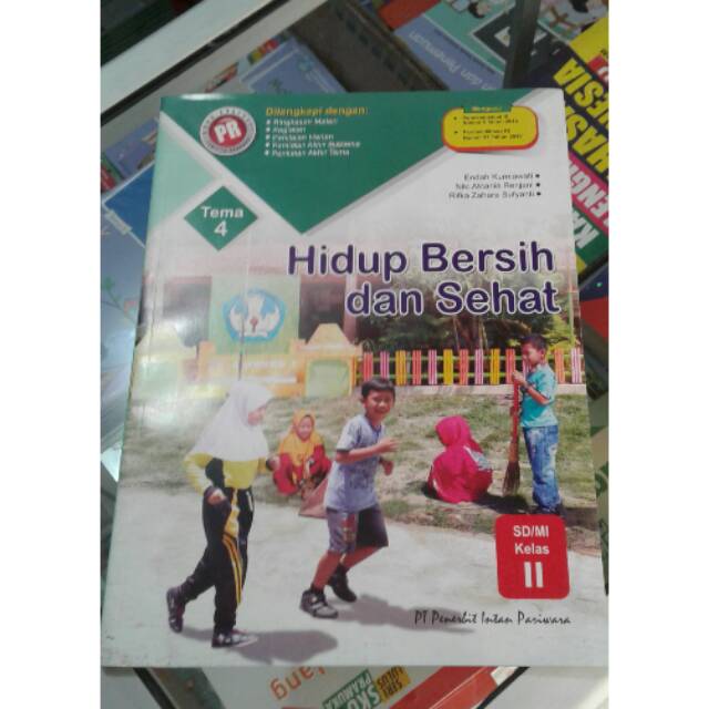 BUKI EVALUASI PR TEMATIK TERPADU TEMA 4 'HIDUP BERSIH & SEHAT' SD/MI KELAS 2