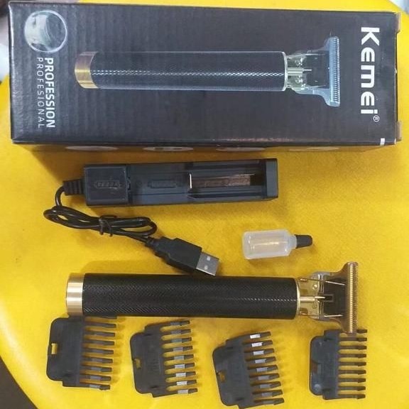 Kemei T9 Alat Cukur Elektrik Profesional Hair Trimmer Detailer Cordeless