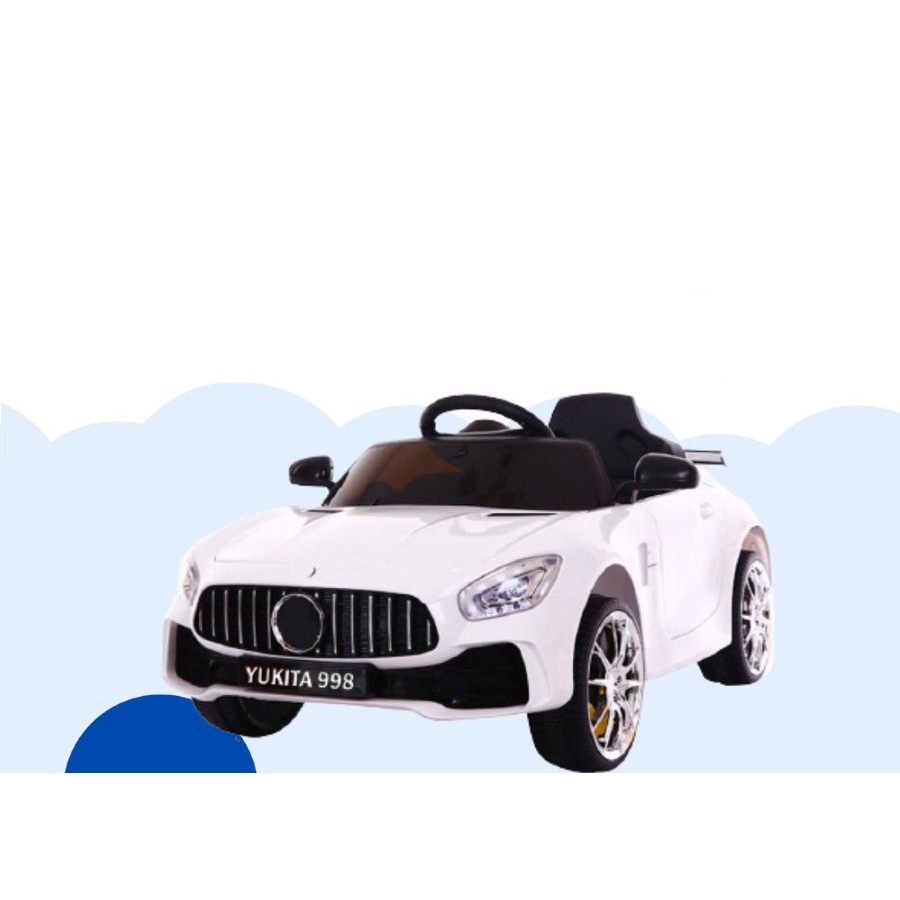 instan Mobil Aki Mainan Anak Remote volta mercedes Control mercy mercedez AmG cOupe Yukita 998 Mercy Mercedes Benz Non Paint Aki 12v/7Ah amg coupe Garansi Standar SNI-White