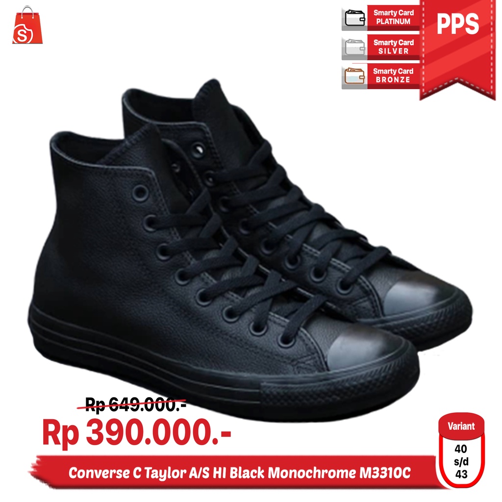 Converse C Taylor A/S HI Black Monochrome M3310C
