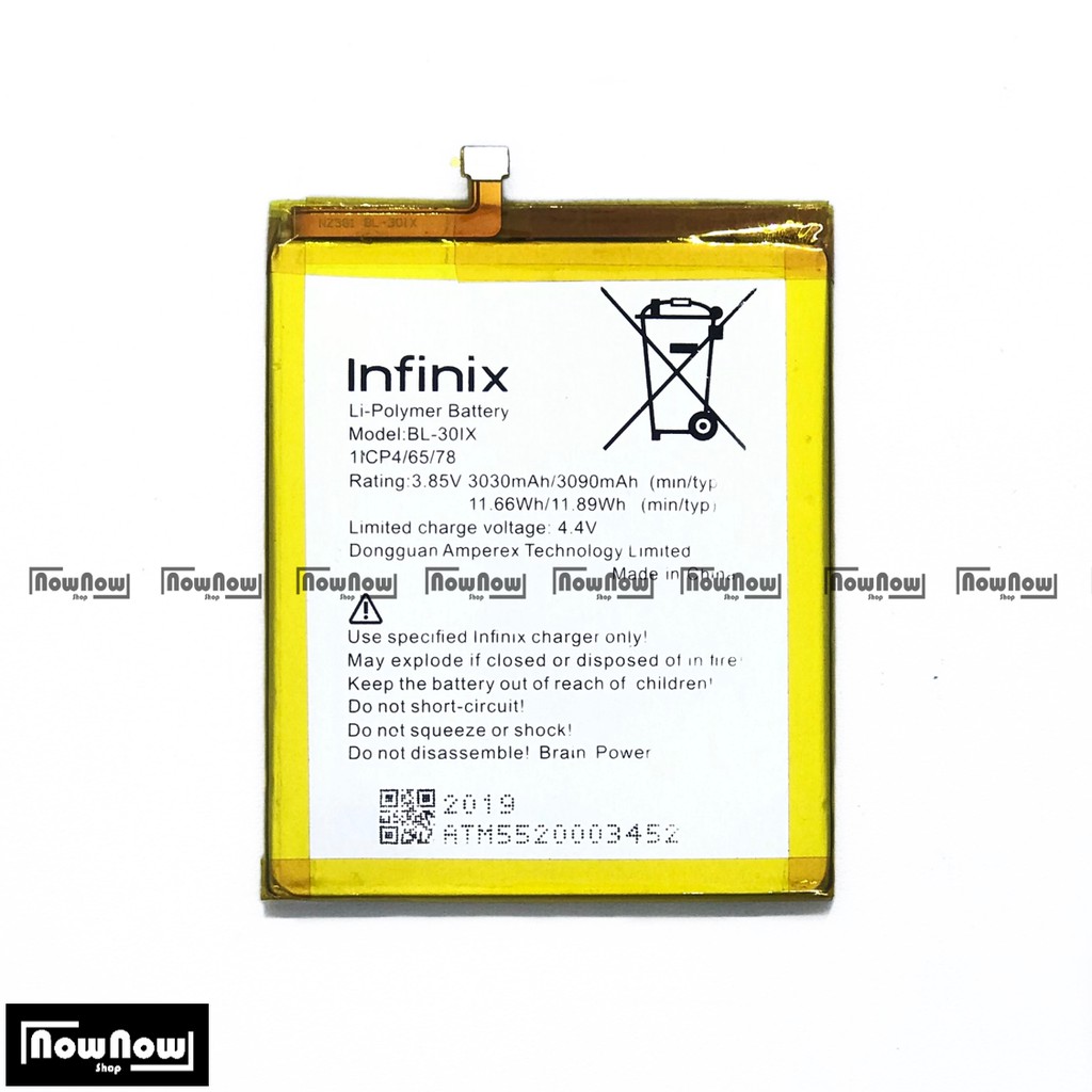 Baterai Infinix Zero 3 X552 BL-30IX BL-301X Original Batre Batrai Battery HP BL30IX BL301X