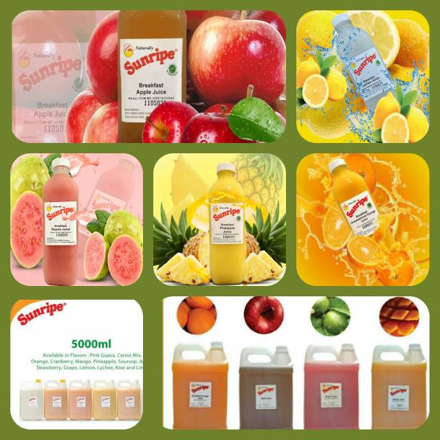 

SUNRIPE JUICE (kemasan 1 liter & 5 liter)