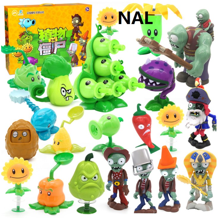 J3 - Mainan zombie vs plant figur set NAQ NAM NAL