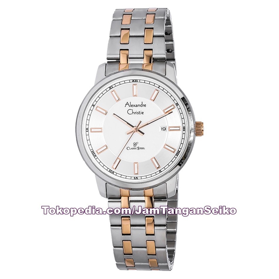 Jam Tangan Pria Alexandre Christie AC 8511 MD BTRSL Original Stainless