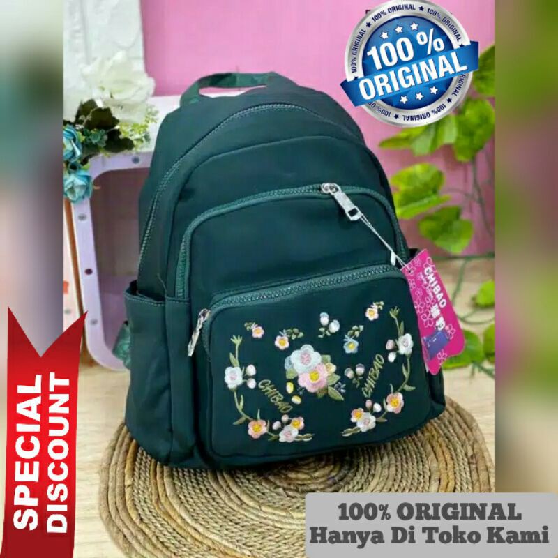 Original Tas Ransel CHIBAO BUNGA Import High QUALITY Anti Air SUPER Elegan Design TERBARU