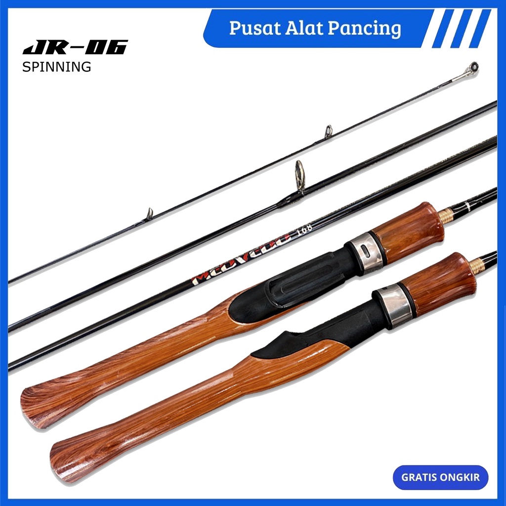 Joran Pancing Spinning &amp; Bait Casting Carbon Solid Horse Mount Rod UL Super Lembut Micro-Object Lua Rod Water Drop Wheel Set Pegangan Joran Ultra Light