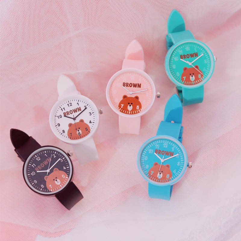 JAM TANGAN WANITA HARAJUKU COUPLE JELLY GAYA KOREAN SIMPLE JAM FASHION MEN WOMEN RANTAI CRYSTAL W87