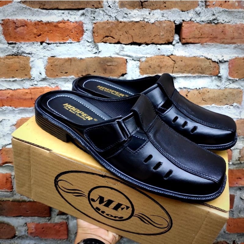 SANDAL SELOP PRIA BAHAN KULIT ASLI / SANDAL KULIT PRIA