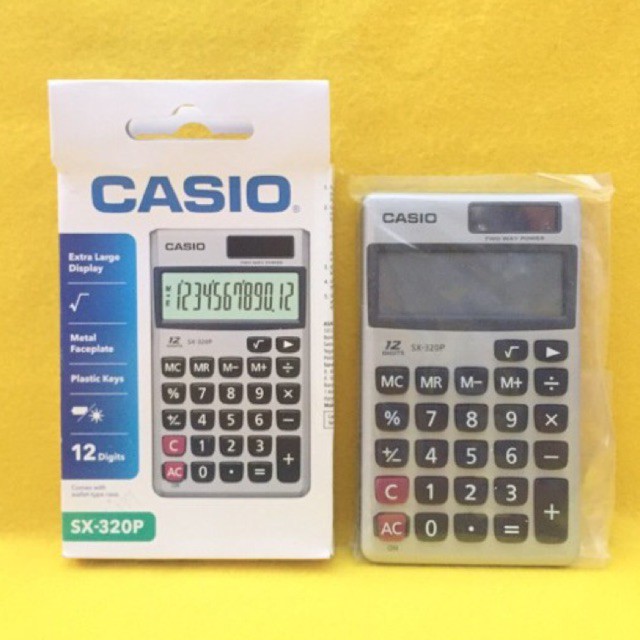 

Kalkulator 12 Digits ORI merk Casio SX-320P