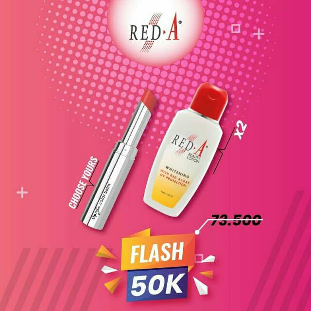 Paket Lip Glo Color Balm Hand and Body Lotion Whitening Viva Red A