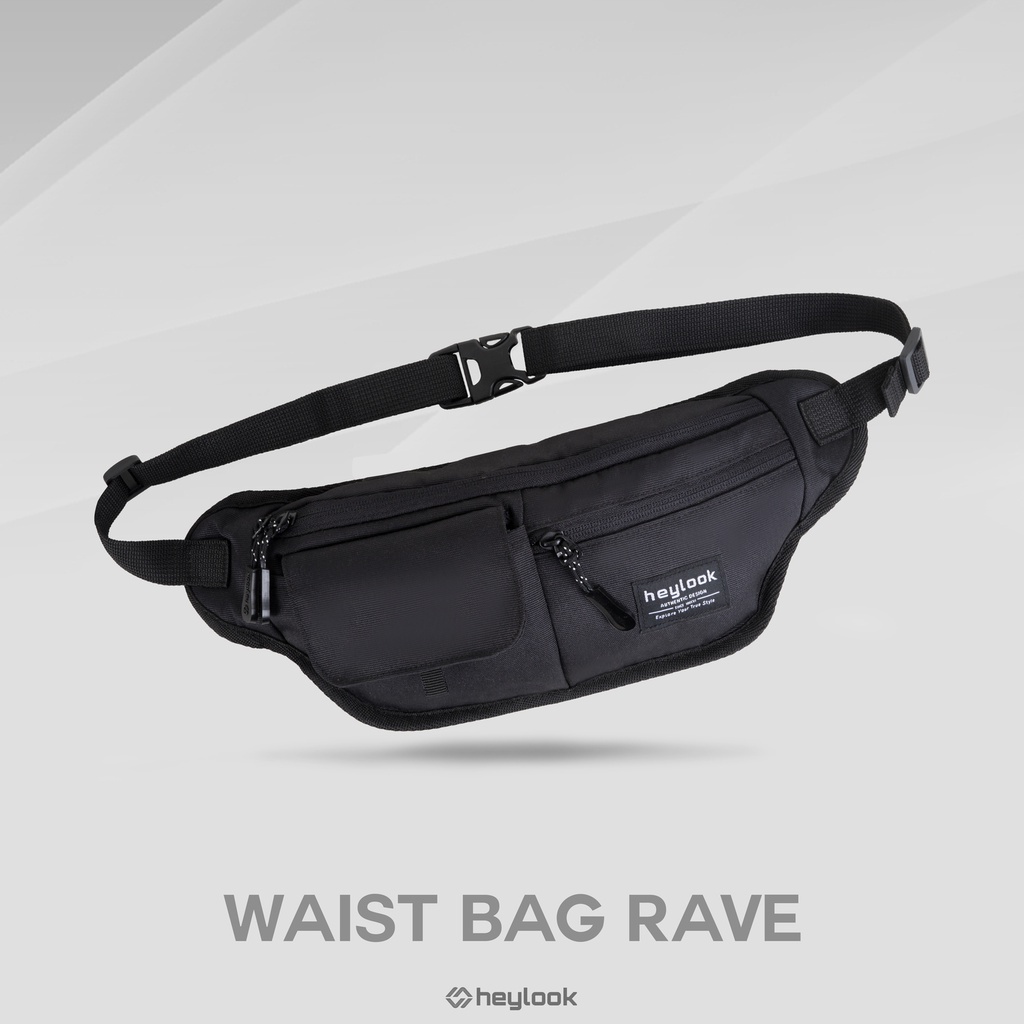 Tas Selempang Pria Keren Original Waistbag Pria Waterproof Kekinian Keren Trandy Asli Kartu Besar Kecil Distro Masa Kini Murah Terbaru