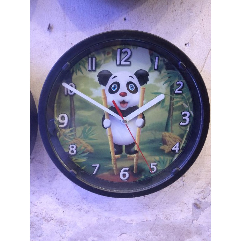 JAM DINDING ONTIME KARTUN LUCU PANDA