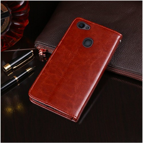 Oppo F5 wallet case leather cover