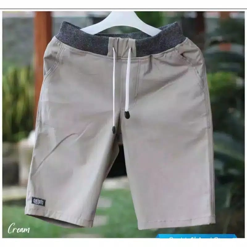 Celana Chino Pendek Pria mick pinggang karet rip katun twill surfing dewasa celana chino murah