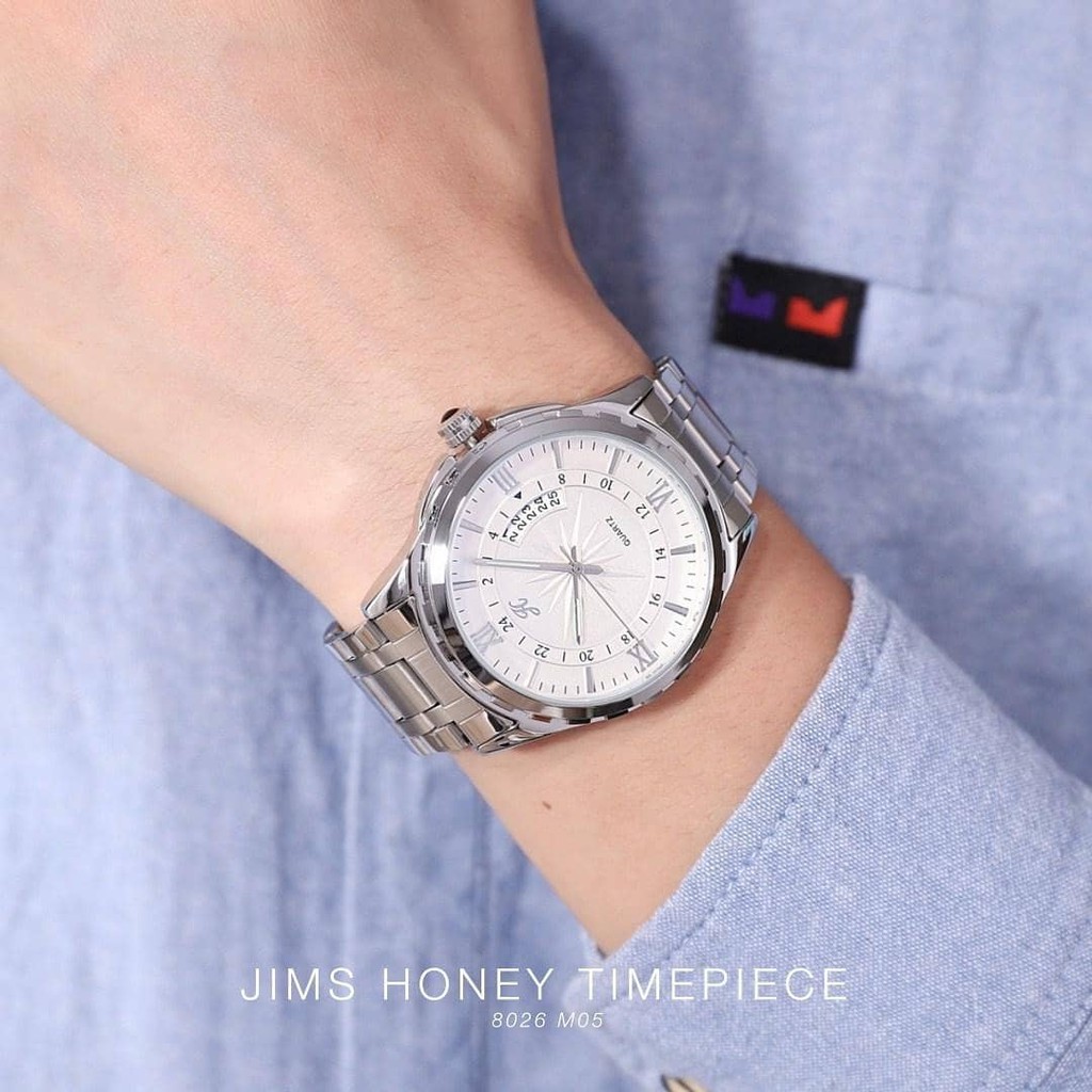 JAM TANGAN PRIA STYLIST ORIGINAL 8026 JIMS HONEY