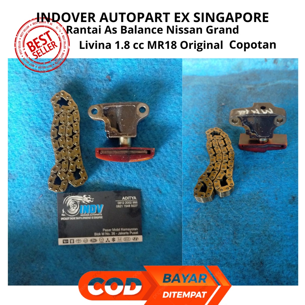 Rantai As Balance Pompa OLi Nissan Grand Livina 1.8 cc MR18 Original Copotan