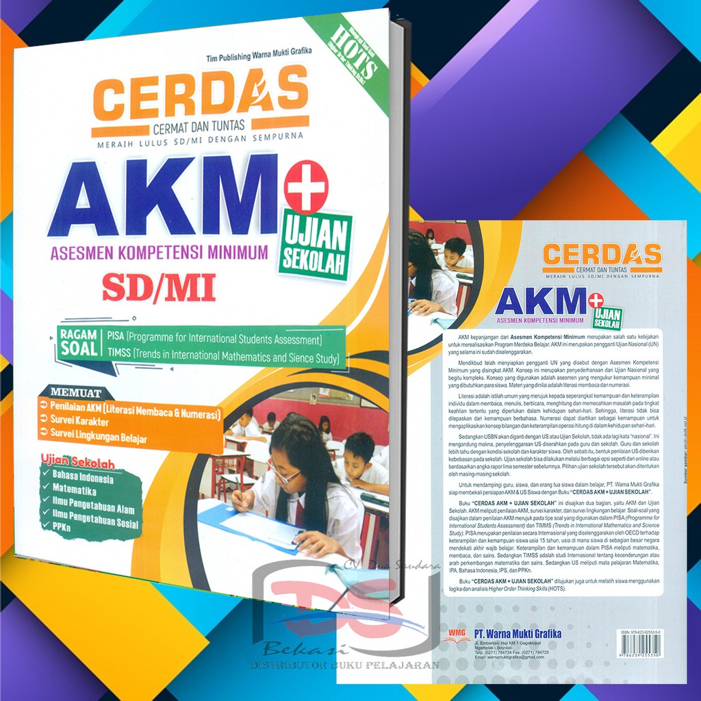 Buku Soal AKM + Ujian Sekolah SD / MI Kelas 6 Kurikulum 2013 2020 - 2021-1