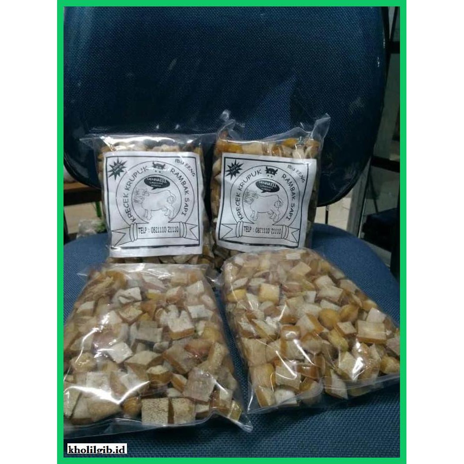 

Makanan-Kering- Kerupuk / Rambak / Krecek Sapi Mentah -Aneka.