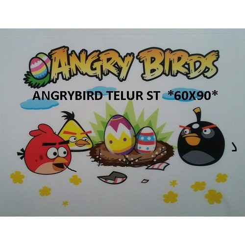 【COD】Wallsticker AngryBird Telur Stiker Dinding Wallpaper Hiasan Dinding