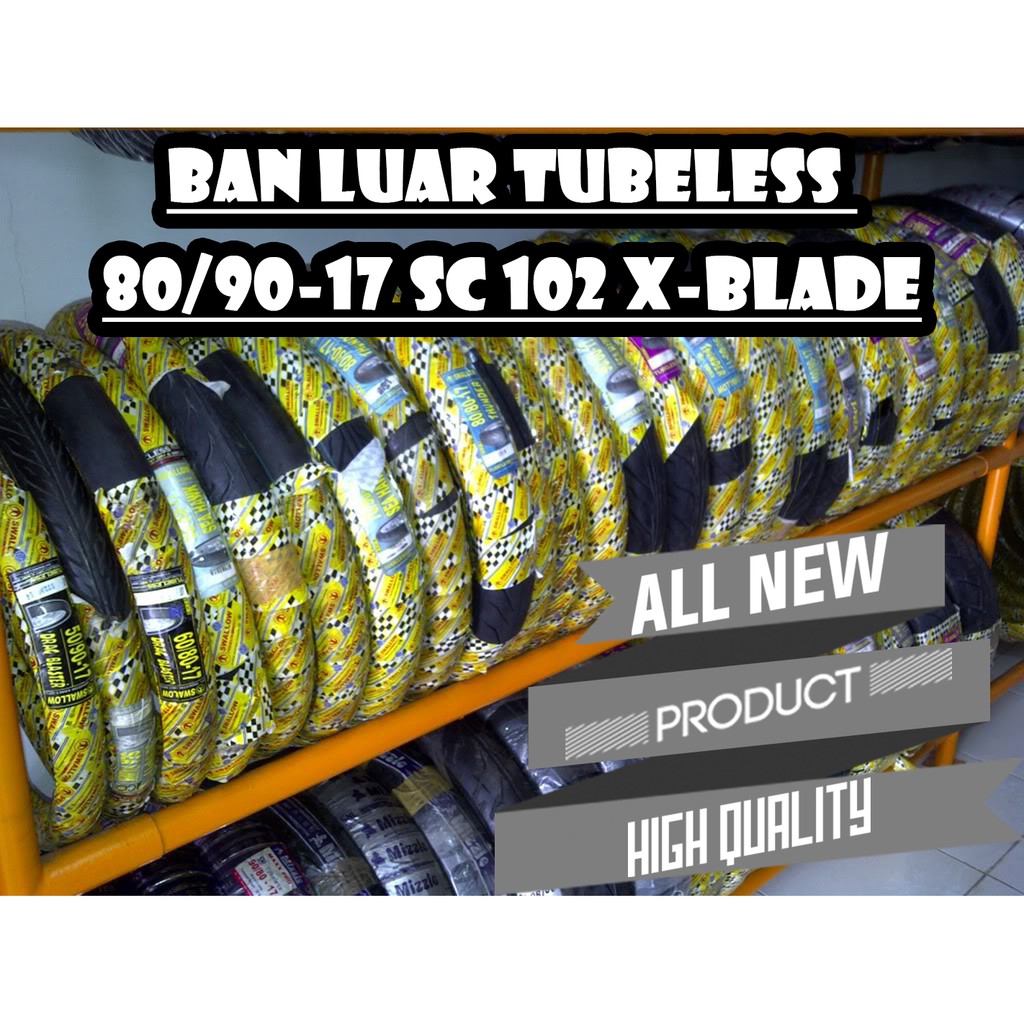 Ban Luar Tubeless Swallow 80/90-17 X-Blade