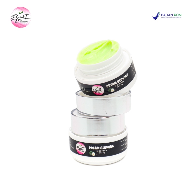 CREAM GLOWING KRIM WHITENING MALAM AMAN BUSUI BUMIL BPOM HALAL ORI PEMUTIH WAJAH AMPUH COD SHOPEE