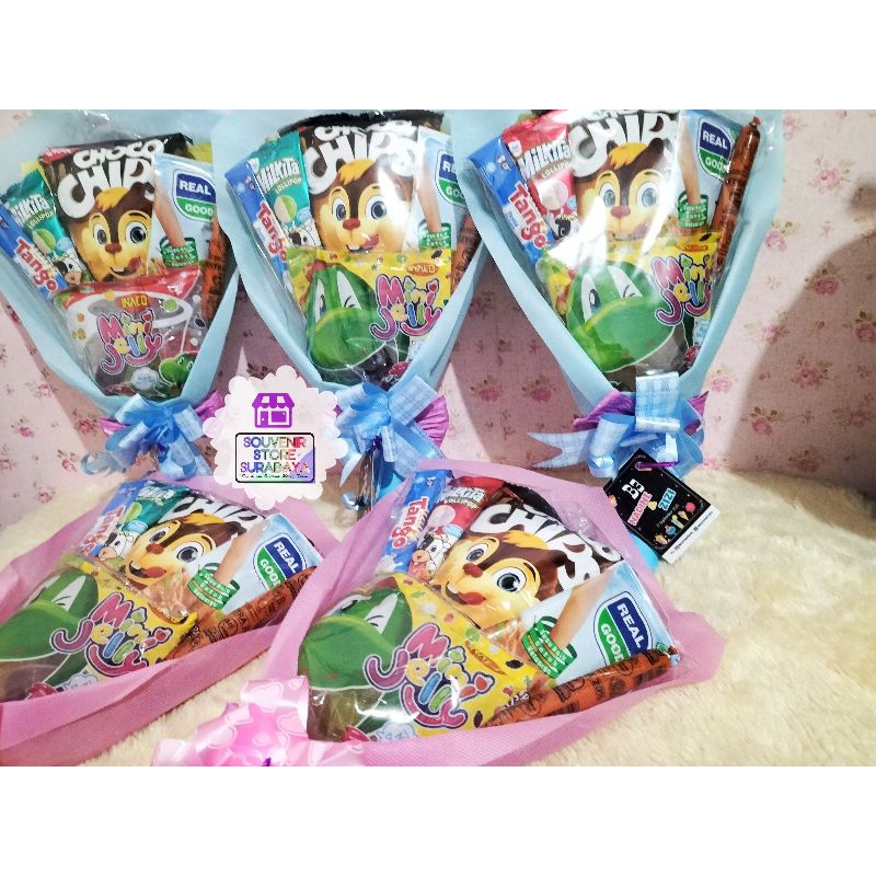 Bucket Snack / Bouquet Snack / Snack Ultah Anak / Bingkisan Ulang Tahun / Paket Snack Bucket / Snack Ultah Unik / Souvenir Snack Ultah