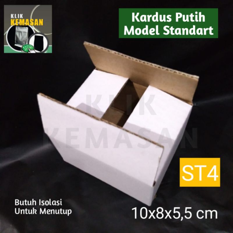 

KOTAK ST4 PUTIH KARDUS KARTON BOX DUS PACKING AKSESORIS