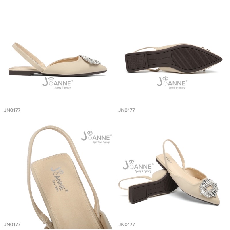 [ORIGINAL] JOANNE Sparkly Slingback Flats Shoes Sepatu Wanita #JN0177