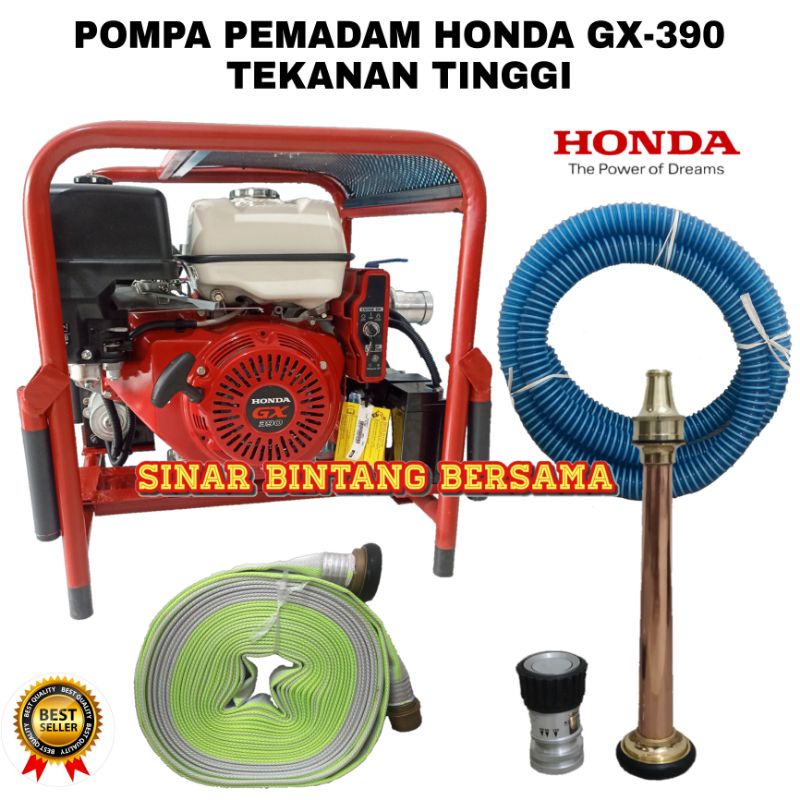 POMPA PEMADAM HONDA GX-390 ELEKTRIK STATER SIAP PAKAI