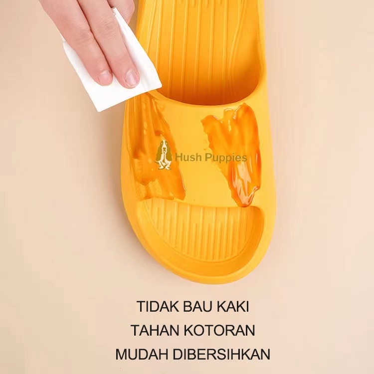 Hush Puppies Sandal pria rumah dalam ruangan non-slip kamar mandi mandi pasangan tebal bawah rumah musim panas lembut bawah sandal pria dan sandal