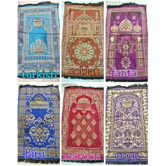 Sajadah Muka / Sajadah Turkey / Sajadah Travelling bisa dilipat sampai kecil