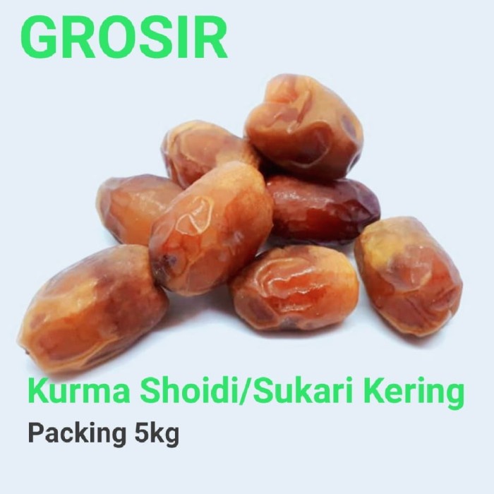 

Kurma Shoidi 5kg Kurma Sejenis Sukari Rasa Yumi