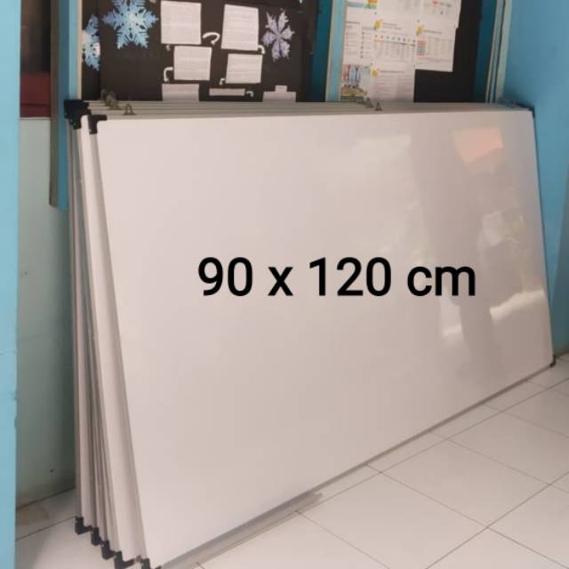White board 120 x 90 cm papan tulis 90 x 120 cm