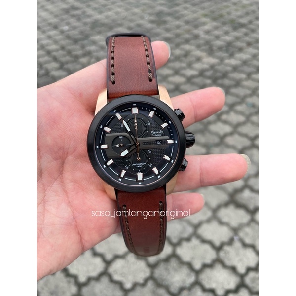 Jam Tangan Alexandre Christie Ac 6562 / Ac 6270 Original Coklat Rosegold Pria