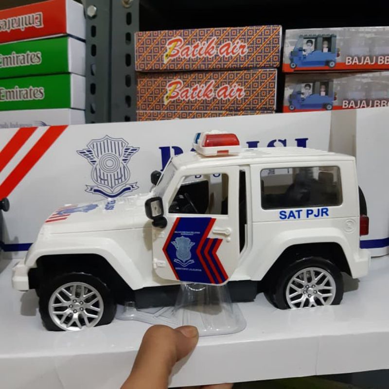 Remote Control RC  Mobil Polis Baterai Cas