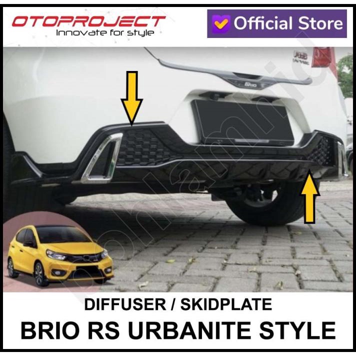 Diffuser Skidplate Urbanite New Brio Rs Satya Otoproject Bumper Blkg