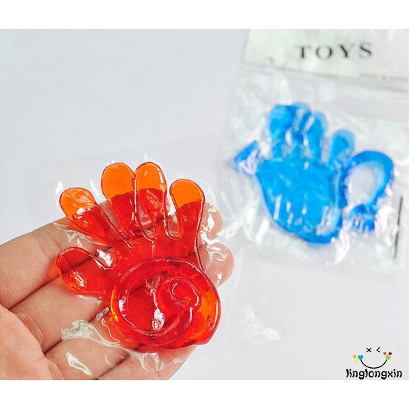 LLX-Baby Girls Boys Mini Sticky Hands Elastic Vending Birthday Party Favors Toy Gift