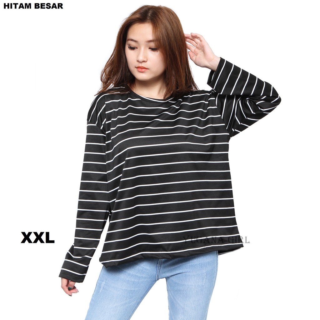  Belle Fashion Kaos Jumbo L XXL T Shirt Murah Lengan 